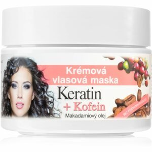 Bione Cosmetics Keratin + Kofein krémes maszk hajra 260 ml