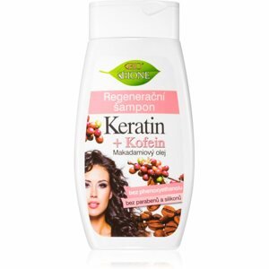 Bione Cosmetics Keratin + Kofein regeneráló sampon 260 ml