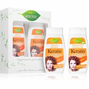 Bione Cosmetics Keratin + Panthenol ajándékszett (regeneráló hatással)