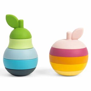 Bigjigs Toys Stacking Apple & Pear egymásba rakható poharak 1 y+ 2x5 db