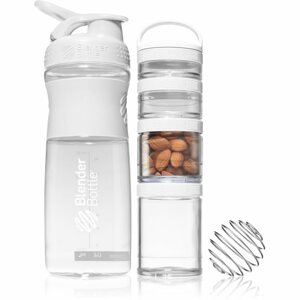 Blender Bottle Sport Mixer® GoStak ajándékszett White (sportolóknak) szín