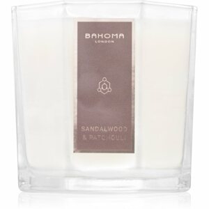 Bahoma London Octagon Collection Sandalwood & Patchouli illatgyertya 180 g
