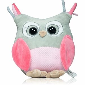 BabyOno Have Fun Owl Sofia plüss játék csörgővel Pink 1 db