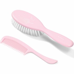 BabyOno Take Care Hairbrush and Comb II szett gyermekeknek születéstől kezdődően Pink