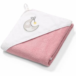 BabyOno Towel kapucnis törülköző 76 x 76 cm Pink 1 db