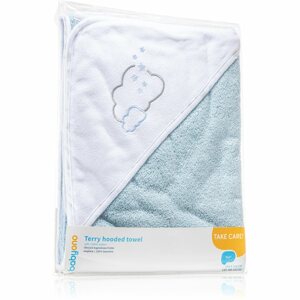 BabyOno Towel Terrycloth kapucnis törülköző Blue 100x100 cm
