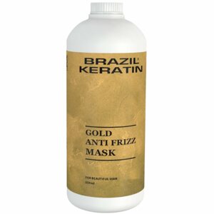 Brazil Keratin Gold Anti Frizz Mask keratinos regeneráló maszk a károsult hajra 550 ml
