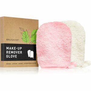 BrushArt Home Salon Make-up remover gloves arctisztító kesztyű PINK, CREAM 2 db