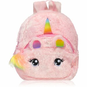 BrushArt KIDS Fluffy unicorn backpack Small gyermekhátizsák Pink (20 x 23 cm)
