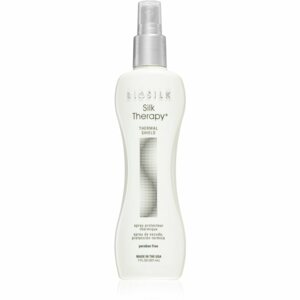 Biosilk Silk Therapy Thermal Shield hővédő spray hajsütővassal és hajvasalóval kezelt hajra parabénmentes 207 ml