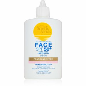 Bondi Sands SPF 50+ Fragrance Free Tinted Face Fluid színező védő krém az arcra SPF 50+ 50 ml