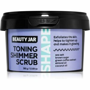Beauty Jar Shape bőrfeszesítő testradír tengeri sóval 360 g