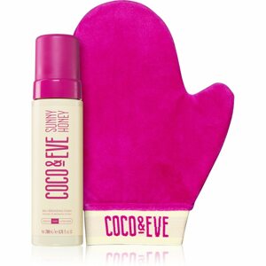 Coco & Eve Sunny Honey Ultimate Glow Kit önbarnító hab kesztyűvel Dark
