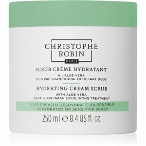 Christophe Robin Hydrating Cream Scrub hidratáló peeling a hajra és a fejbőrre 250 ml