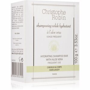 Christophe Robin Hydrating Shampoo Bar with Aloe Vera Szilárd szappan testre és hajra 100 g