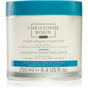 Christophe Robin Cleansing Purifying Scrub with Sea Salt tisztító sampon peeling hatással 250 ml