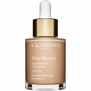 Clarins Skin Illusion Natural Hydrating Foundation világosító hidratáló make-up SPF 15 árnyalat 107 Beige 30 ml