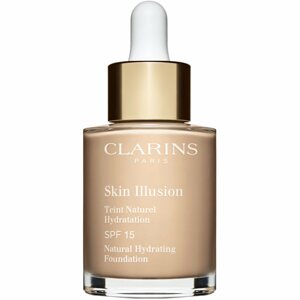 Clarins Skin Illusion Natural Hydrating Foundation világosító hidratáló make-up SPF 15 árnyalat 105 Nude 30 ml