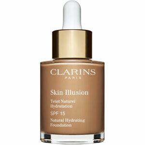 Clarins Skin Illusion Natural Hydrating Foundation világosító hidratáló make-up SPF 15 árnyalat 114 Cappuccino 30 ml