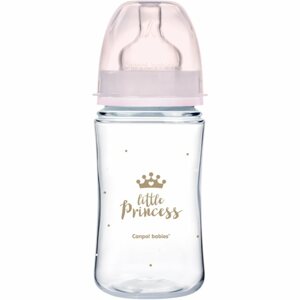 Canpol babies Royal Baby cumisüveg 3m+ Pink 240 ml