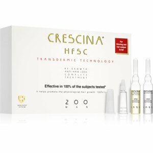 Crescina Transdermic 200 Re-Growth and Anti-Hair Loss hajnövekedés és hajhullás elleni ápolás uraknak 20x3,5 ml