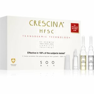 Crescina Transdermic 500 Re-Growth and Anti-Hair Loss hajnövekedés és hajhullás elleni ápolás uraknak 20x3,5 ml