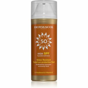 Dermacol Sun Water Resistant színező vízálló arc fluid magas UV védelemmel SPF 50 50 ml