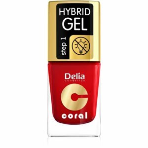 Delia Cosmetics Coral Nail Enamel Hybrid Gel géles körömlakk árnyalat 01 11 ml