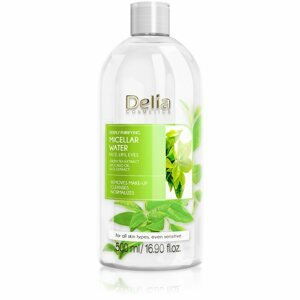 Delia Cosmetics Micellar Water Green Tea felfrissítő tisztító micellás víz 500 ml