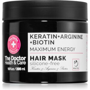 The Doctor Keratin + Arginine + Biotin Maximum Energy keratinos maszk hajra 295 ml