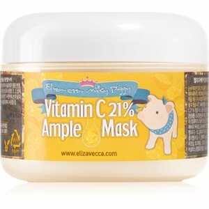 Elizavecca Milky Piggy Vitamin C 21% Ample Mask hidratáló és világosító maszk fáradt bőrre 100 g
