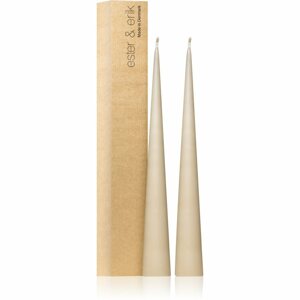 ester & erik cone candles nougat note (no. 18) gyertya 2x37 cm