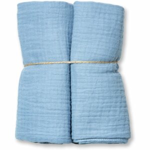 Eseco Muslin Diapers Blue mosható pelenkák 65 x 65 cm 2 db