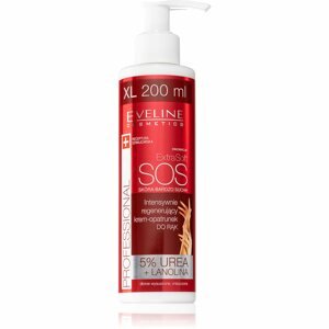 Eveline Cosmetics Extra Soft SOS kézkrém a száraz igénybevett bőrre pumpás 200 ml