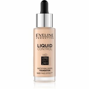 Eveline Cosmetics Liquid Control folyékony make-up pipettával árnyalat 001 Porcelain 32 ml