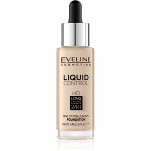 Eveline Cosmetics Liquid Control folyékony make-up pipettával árnyalat 010 Light Beige 32 ml