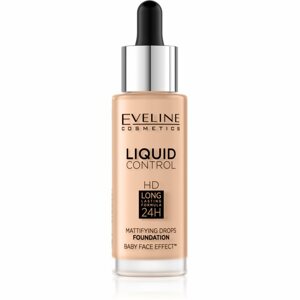 Eveline Cosmetics Liquid Control folyékony make-up pipettával árnyalat 011 Natural 32 ml