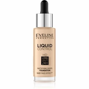 Eveline Cosmetics Liquid Control folyékony make-up pipettával árnyalat 015 Light Vanilla 32 ml