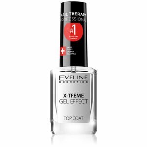 Eveline Cosmetics Nail Therapy X-treme Gel Effect fedő körömlakk a magas fényért 12 ml