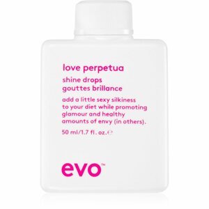 EVO Love Perpetua Shine Drops élénkítő folyékony kristályok a rakoncátlan és töredezett hajra 50 ml