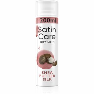 Gillette Satin Care Dry Skin borotválkozási gél hölgyeknek Shea Butter 200 ml
