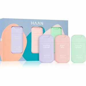 HAAN Gift Sets Great Aquamarine kéztisztító spray ajándékszett 3 db