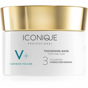 ICONIQUE V+ Maximum volume Thickening mask intenzív pakolás a vékony szálú haj dússágáért 200 ml
