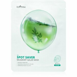Isntree Spot Saver Mugwort nyugtató hatású gézmaszk érzékeny és irritált bőrre 1 db