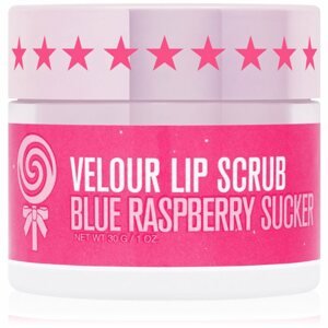 Jeffree Star Cosmetics Velour Lip Scrub cukros peeling az ajkakra Blue Raspberry Sucker 30 g
