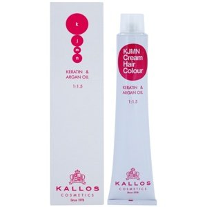 Kallos KJMN Cream Hair Colour Keratin & Argan Oil hajfesték keratinnal és argán olajjal árnyalat 9.00 Very Light Blond Plus 100 ml