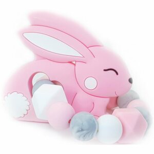 KidPro Teether Bunny Pink rágóka 1 db