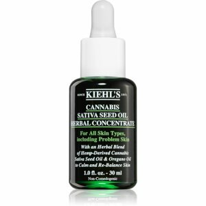 Kiehl's Cannabis Sativa Seed Oil Herbal Concentrate nyugtató szérum olajjal minden bőrtípusra, beleértve az érzékeny bőrt is 30 ml