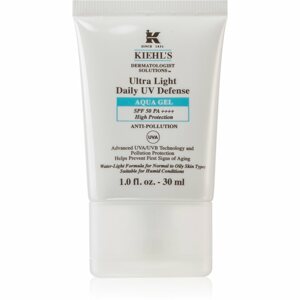Kiehl's Dermatologist Solutions Ultra Light Daily UV Defense Aqua Gel SPF 50 PA++++ ultrakönnyű védő fluid SPF 50 unisex 30 ml