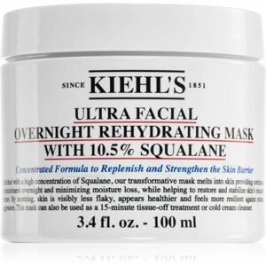 Kiehl's Ultra Facial Overnight Rehydrating Mask with 10.5% Squalane bőrmegújító éjszakai maszk 100 ml